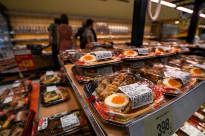 ready-meals in supermarket